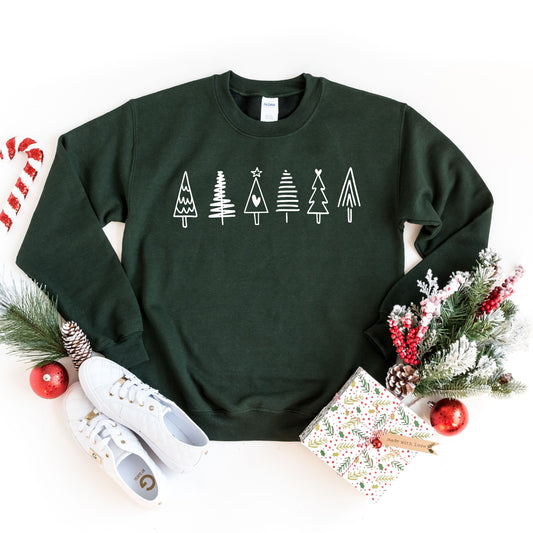Christmas Sweatshirt, Christmas Tree Sweatshirt, Minimal Christmas Sweatshirt, Holiday Sweaters for Women, Winter Sweatshirt, Christmas Gift