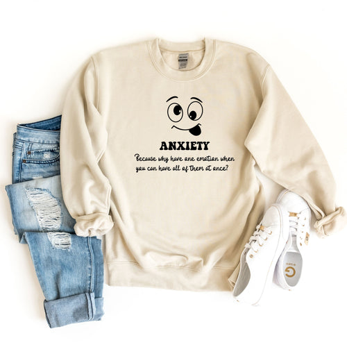 Anxiety Sweatshirt, Anxious Sweatshirt,Professional Overthinker Sweatshirt Sarcastic Sweatshirt, Mental Health Sweatshirt Funny Therapy Gift