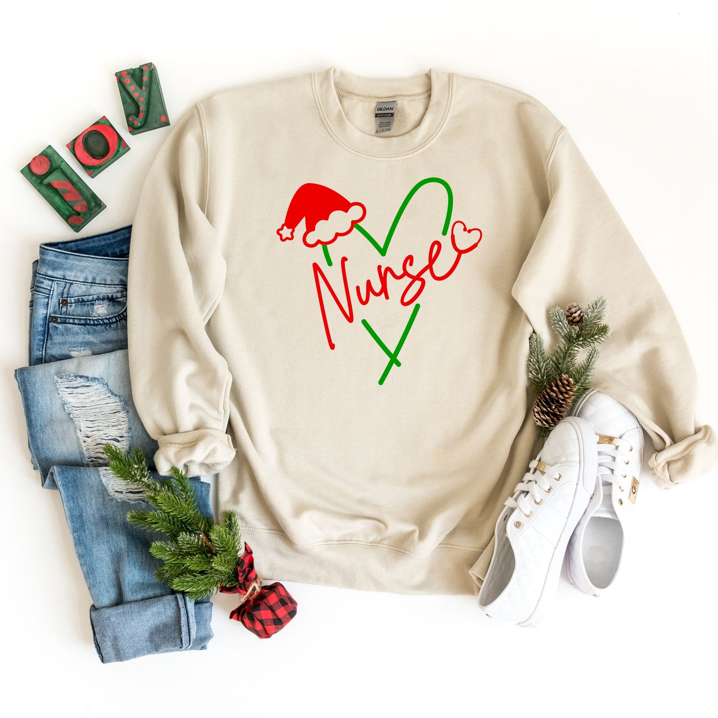 Nurse Christmas Sweatshirt Christmas Nurse Sweater Nurse Xmas Gift Merry Nurse Crewneck Xmas Party Shirt RN Nurse Gift Team Holiday shirts