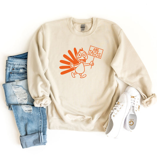 Funny Thanksgiving Turkey Sweatshirt, Eat Tacos Turkey Sweater, Funny Taco Sweatshirt, Taco Lover Thanksgiving Sweater,Mexican Thanksgiving