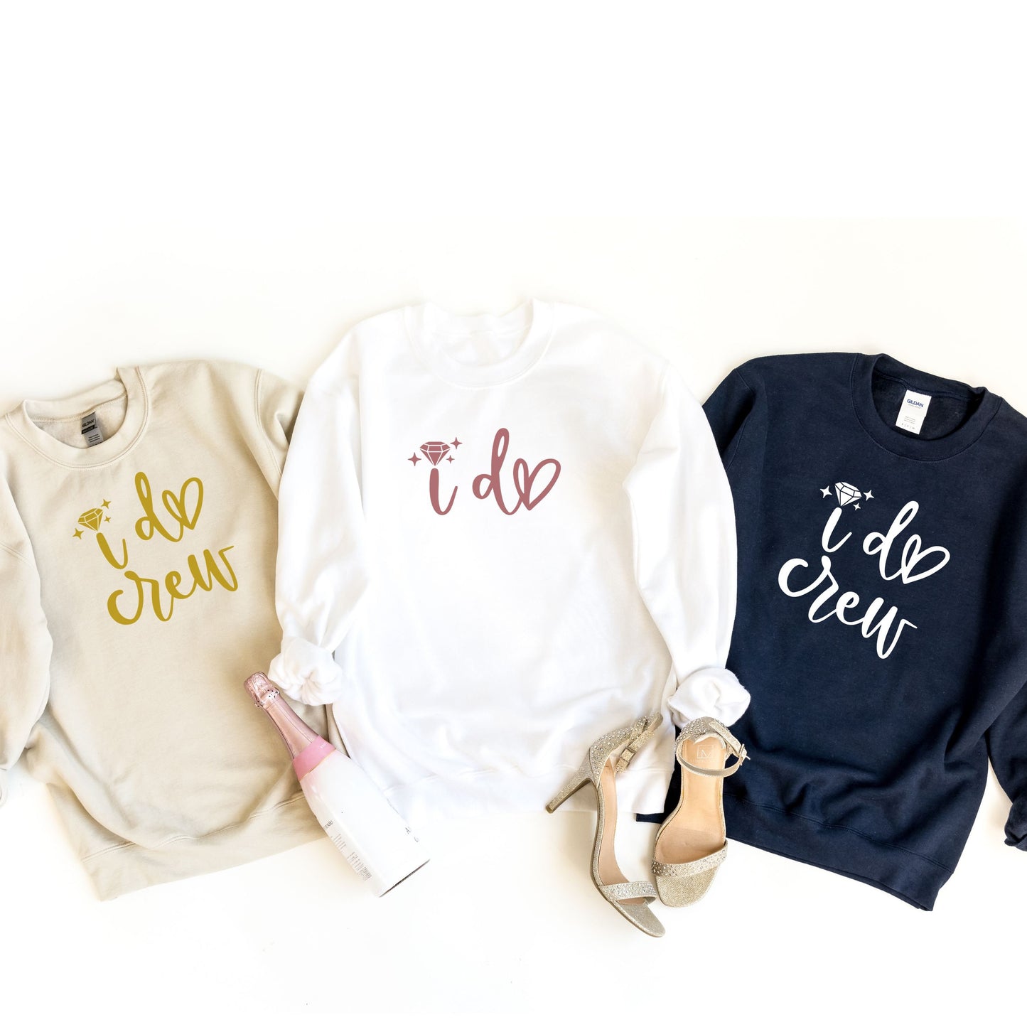 I Do and I Do Crew Sweatshirt, Bridesmaid Sweatshirt, Wedding Day, Bachelorette Party Gifts, Maid of Honor Gifts, Bridesmaid Proposal Sweat