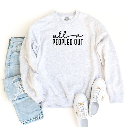 All Peopled Out Sweatshirt, Mom Sweatshirt, Momma Sweatshirt, Gift for Her, Not Adulting Today Sweater, Gift for Mom, Funny Mom Sweatshirt