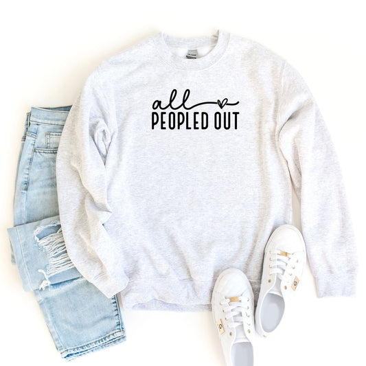 All Peopled Out Sweatshirt, Mom Sweatshirt, Momma Sweatshirt, Gift for Her, Not Adulting Today Sweater, Gift for Mom, Funny Mom Sweatshirt