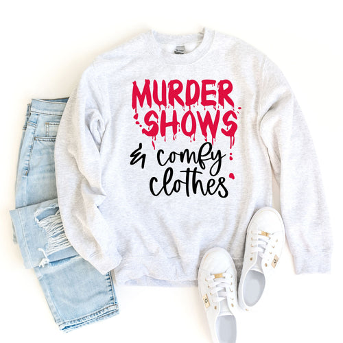Murder Shows Comfy Clothes, Hustle Sweatshirt, Murder Mystery Sweat, Blood Splatter Sweater, Halloween Criminal Minds Tee, True Crime Sweat