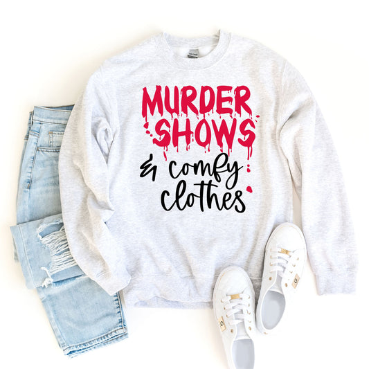 Murder Shows Comfy Clothes, Hustle Sweatshirt, Murder Mystery Sweat, Blood Splatter Sweater, Halloween Criminal Minds Tee, True Crime Sweat