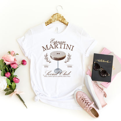 Espresso Martini Social Club Shirt, Espresso Shirt, Espresso Martinis, Espresso Martini Top, Martini Lover Gift,Friendship Gifts,Custom Gift