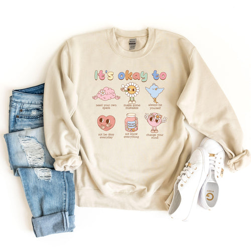 Cute Mental Health Sweatshirt, Its Okay To Feel All The Feels Hoodie, Love Yourself Tee, You Matter, Mental Health Shirt, Inclusion Shirt
