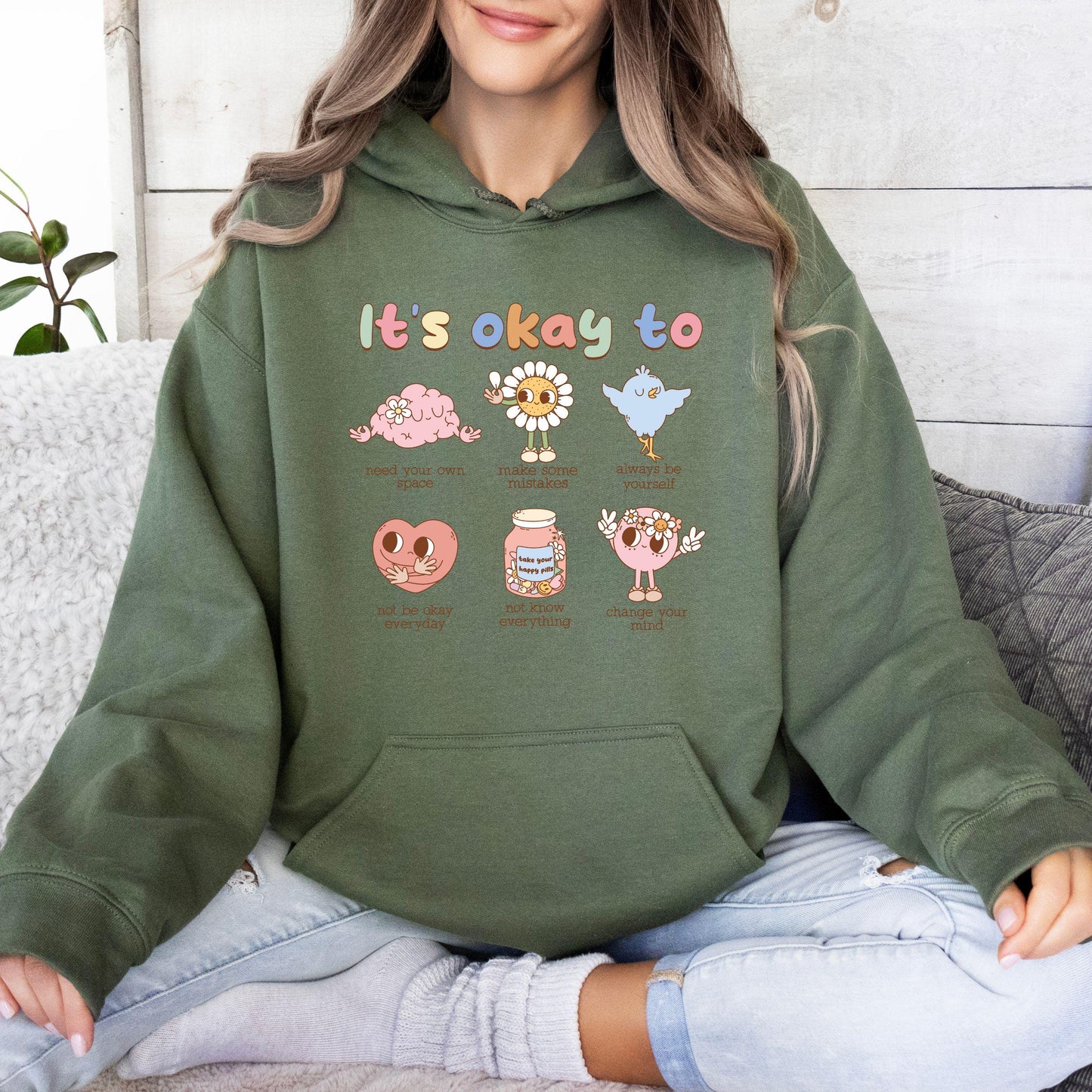 Cute Mental Health Sweatshirt, Its Okay To Feel All The Feels Hoodie, Love Yourself Tee, You Matter, Mental Health Shirt, Inclusion Shirt