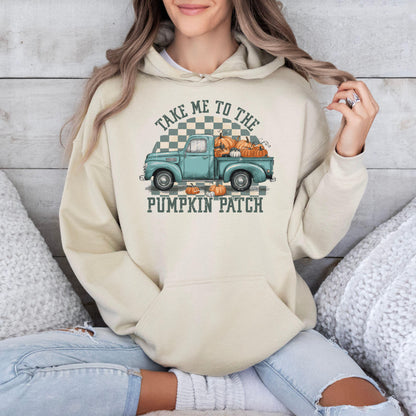 Take Me To The Pumpkin Patch Sweatshirt, Fall Truck Hoodie, Autumn Harvest Sweater, Fall Season Sweatshirt, Womens Fall Sweater, Fall Gift