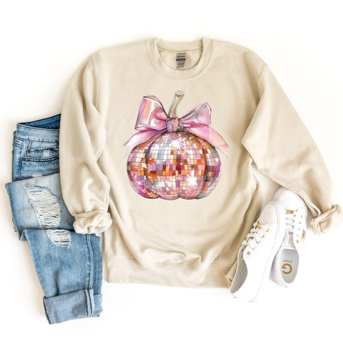 Disco Ball Pumpkin Sweatshirt, Spoky Mama Hoodie, Disco Pumpkin Sweatshirt & Hoodie, Fall Sweatshirt for Women, Fall Graphic Hoodie