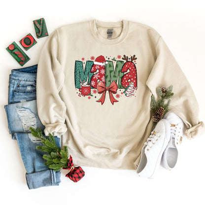 Mama Christmas Sweatshirt,Merry Christmas Sweatshirt, Christmas Sweatshirt, Christmas Gift For Mama, Mama Claus Sweatshirt, Cool Christmas