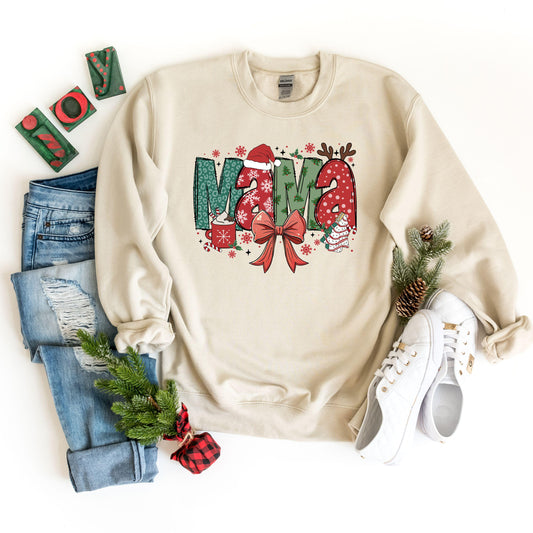 Mama Christmas Sweatshirt,Merry Christmas Sweatshirt, Christmas Sweatshirt, Christmas Gift For Mama, Mama Claus Sweatshirt, Cool Christmas