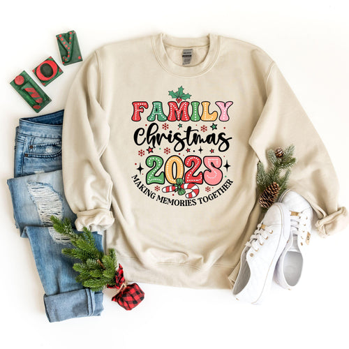 Family Christmas 2025 Making Memories Together Sweatshirt, Christmas Crew Sweatshirt, Matching Family Christmas Sweatshirt, Christmas Gift