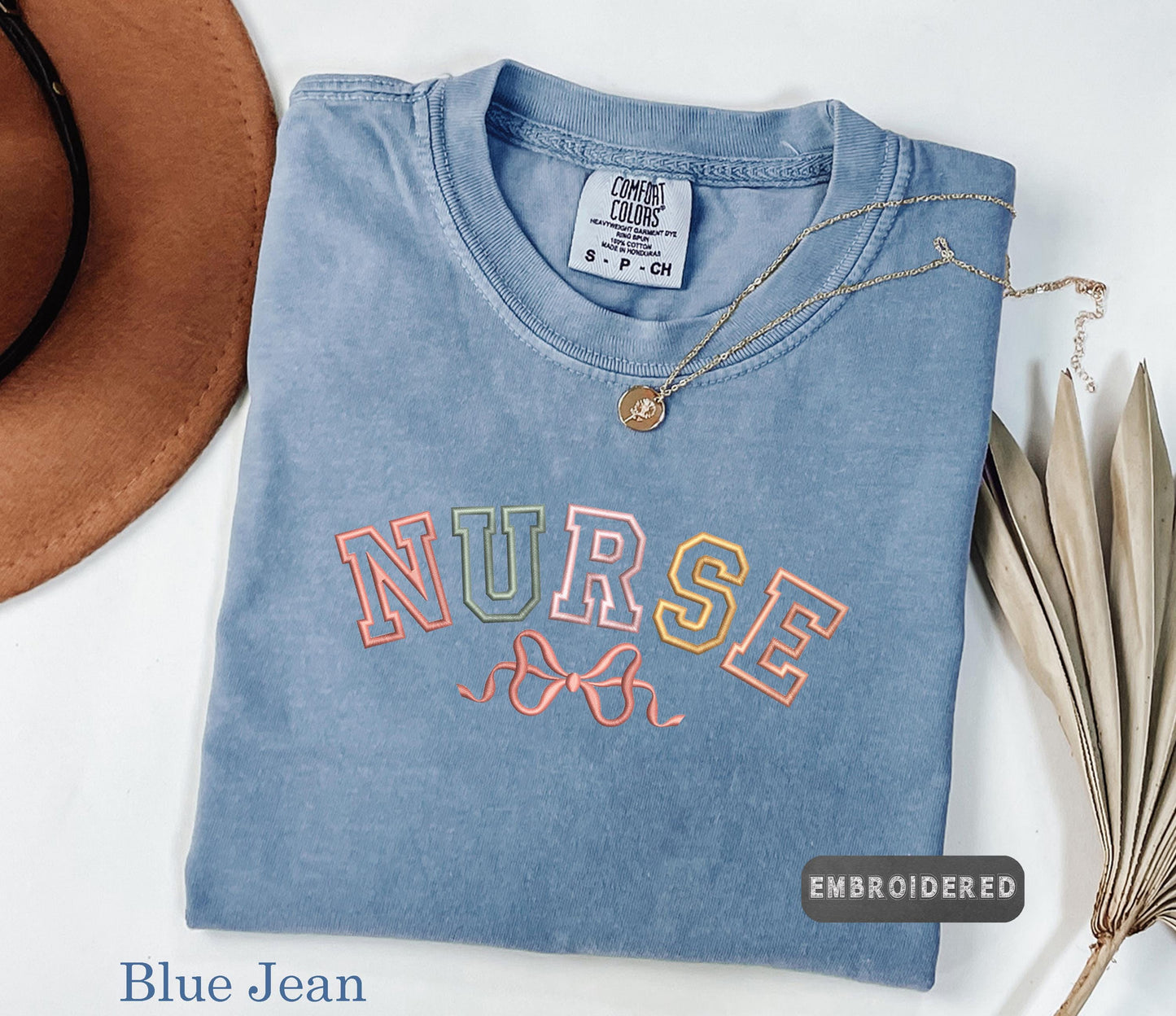 Nurse Embroidered Comfort Colors® T-Shirt – Perfect Gift for Nurses