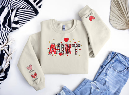 Personalized Mother's Day Sweatshirt, Custom Mama Sweater, Gift for Grandma, Gigi, Nana, Aunt, Mommy, Mimi, Custom Name Mother's Day Gif