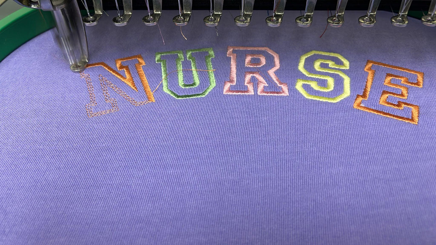 Nurse Embroidered Comfort Colors® T-Shirt – Perfect Gift for Nurses