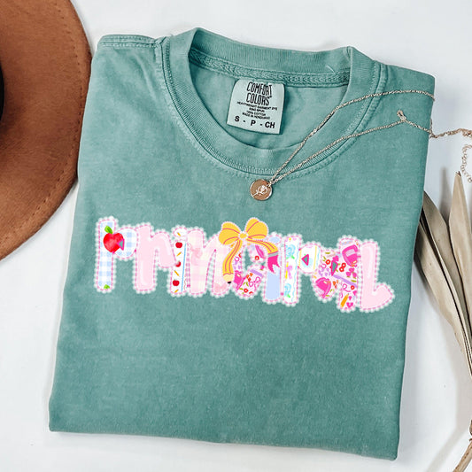 Preppy Lace Teacher School Bundle Tshirt , Back To School Shirt, Counselor, Para, Assistant Teacher, SPED, Social Worker, SLP, Principal