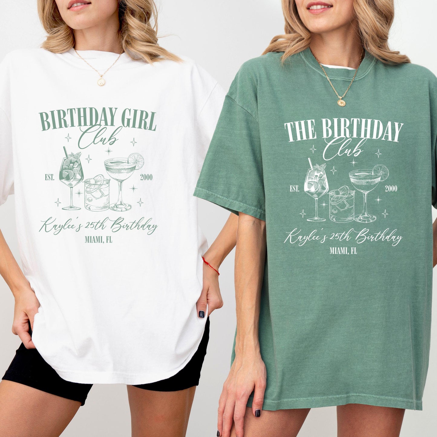 Comfort Colors Custom Birthday Shirt , Custom Cocktail Social Club, Birthday Party Matching Tshirts, Birthday Gift, Girls Trip Outfit