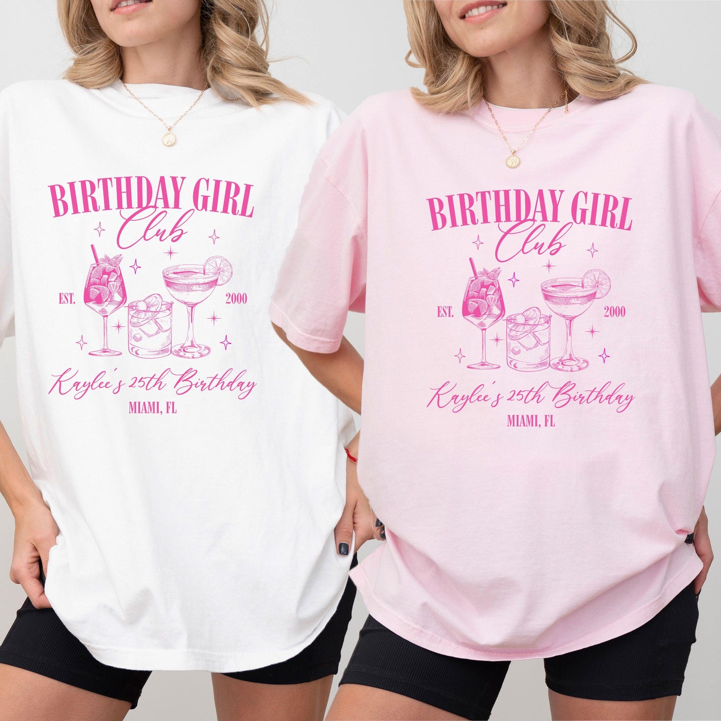 Comfort Colors Custom Birthday Shirt , Custom Cocktail Social Club, Birthday Party Matching Tshirts, Birthday Gift, Girls Trip Outfit