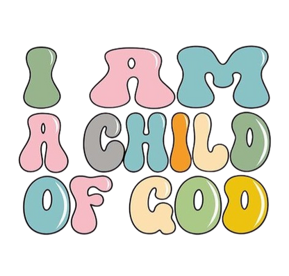 11" DTF Print, I am A Child of God, Gospel, But God, Pink Bow , 4 quantity