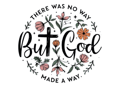 11" DTF Print, I am A Child of God, Gospel, But God, Pink Bow , 4 quantity